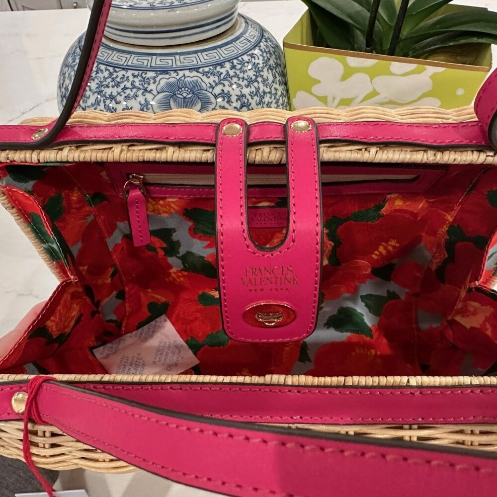 Frances Valentine The Holland Wicker & Leather Satchel - Picture 4 of 11
